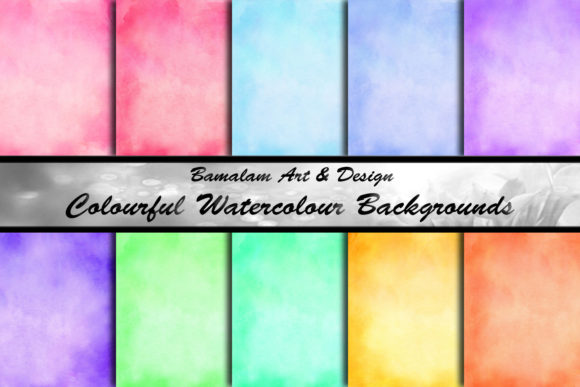 10 Colourful Watercolour Backgrounds: Instant Vibrancy for Your Projects