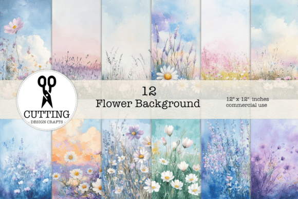 Elevate Your Projects with Floral Watercolor Backgrounds