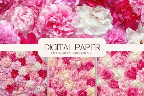 Flower Backgrounds Wall Art Wallpaper_66: Digital Botanicals
