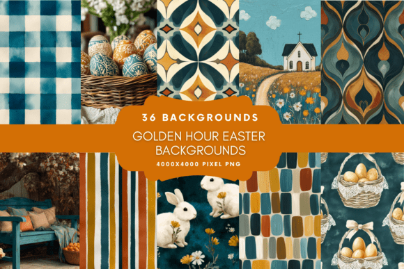 Golden Hour Easter Backgrounds: A Warm Touch for Spring Projects
