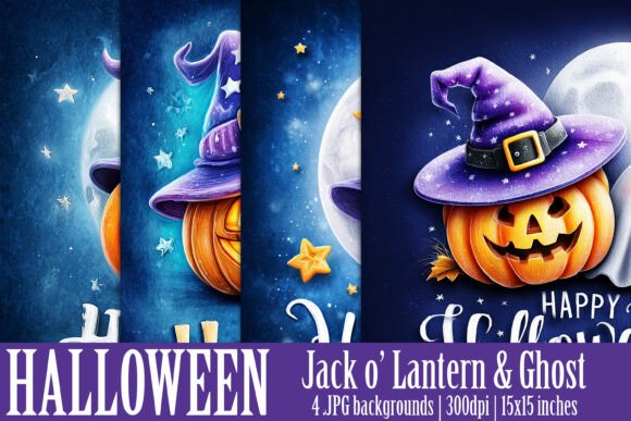 Happy Halloween Backgrounds, S2: Spooky Vectors for Designers
