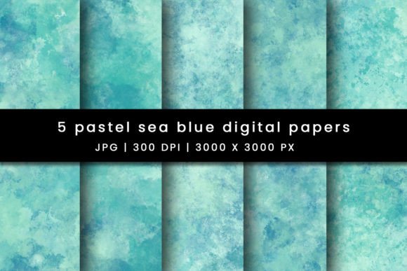 Infusing Calm: The Power of Pastel Sea Blue Watercolor Backgrounds