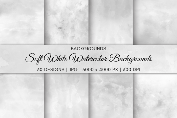 Mastering Visual Serenity with Soft White Watercolor Backgrounds