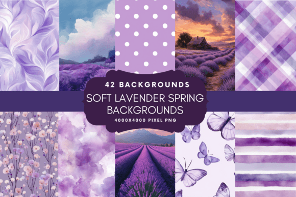 Soft Lavender Spring Backgrounds: A Designer's Palette for Gentle Visuals