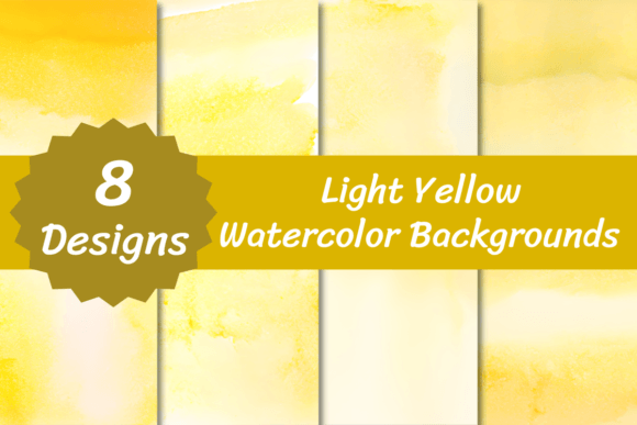 The Gentle Glow of Light Yellow Watercolor Backgrounds