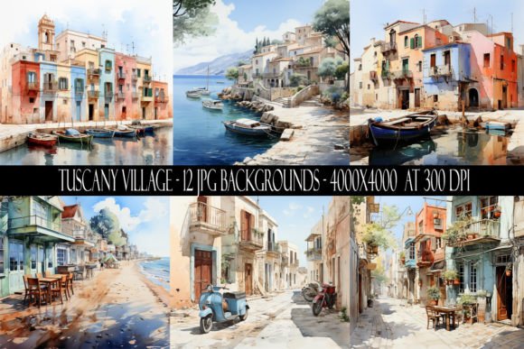 Tuscany Village Backgrounds: Instant Visual Warmth