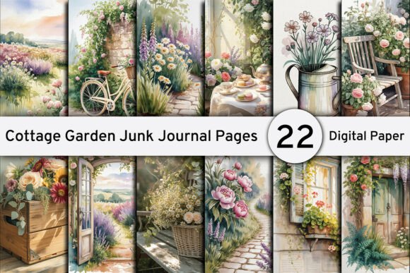 Unleash Your Creativity with Cottage Garden Junk Journal Backgrounds