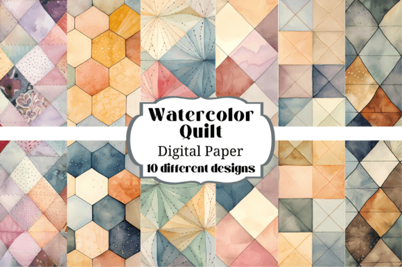 Watercolor Quilt Quilted Backgrounds: A Designer's Guide