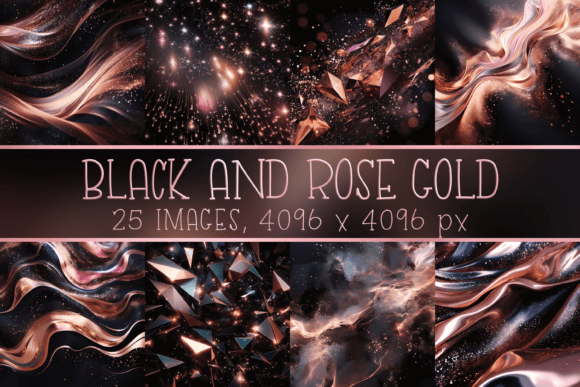 Why Black and Rose Gold Backgrounds Define Modern Elegance