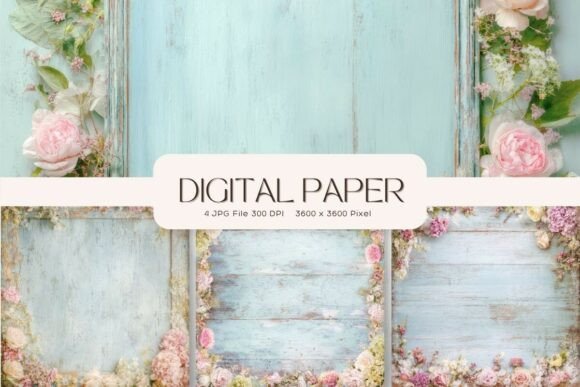 Wooden Florals Texture Backgrounds: A Designer's Toolkit